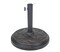 Outdoor Living and Style 15.5" Black and Bronze Floral Round Outdoor Patio Umbrella Stand